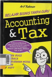 Belajar bisnis tanpa guru: ACCOUNTING & TAX ANALIYS