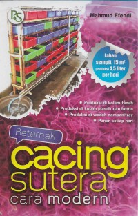 Image of Beternak cacing sutera cara modern