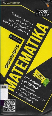 Image of Ipocket 7-8-9 SMP : Matematika