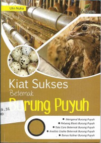 Kiat Sukses Beternak Burung Puyuh