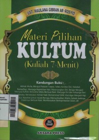 Materi pilihan kultum (kuliah tujuh menit)