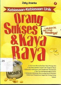 Kebiasaan-kebiasaan Unik Orang Sukses & Kaya raya