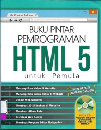 Buku Pintar Pemrograman HTML 5 untuk Pemula