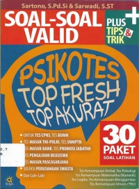 Soal-soal Valid Psikotes Top Fresh Top Akurat