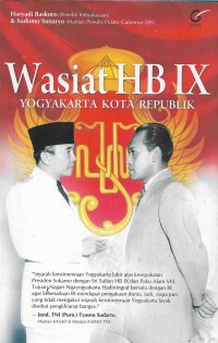 Image of Wasiat HB IX; Yogyakarta kota republik